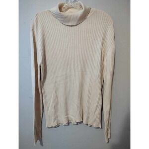 My Weekend Clothes | Women's Cream Turtleneck Size Medium